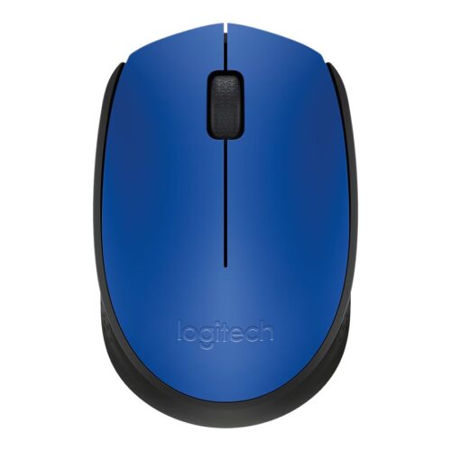 LOGITECH M171 Mouse right and left-handed wireless 2.4 GHz USB wireless receiver black blue
