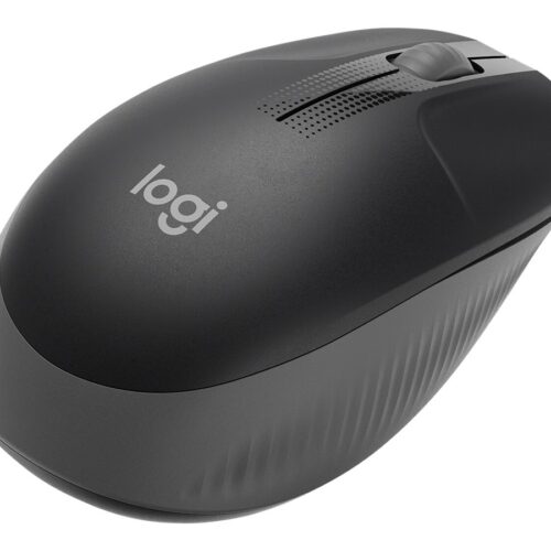 LOGITECH M190 Mouse optical 3 buttons wireless USB wireless receiver mid grey