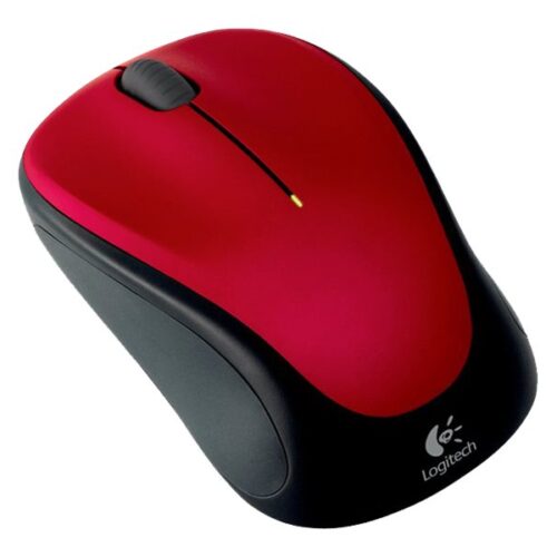 LOGITECH M235 Mouse optical wireless 2.4 GHz USB wireless receiver red