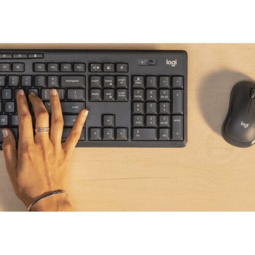 LOGITECH M240 for Business Mouse right and left-handed optical 3 buttons wireless Bluetooth Bolt USB receiver graphite