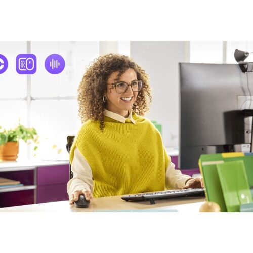 LOGITECH M240 for Business Mouse right and left-handed optical 3 buttons wireless Bluetooth Bolt USB receiver graphite