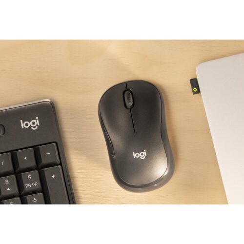 LOGITECH M240 for Business Mouse right and left-handed optical 3 buttons wireless Bluetooth Bolt USB receiver graphite