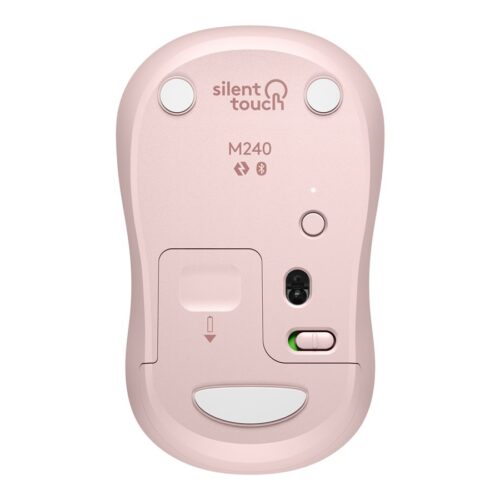 LOGITECH M240 Silent Mouse right and left-handed optical 3 buttons wireless Bluetooth rose