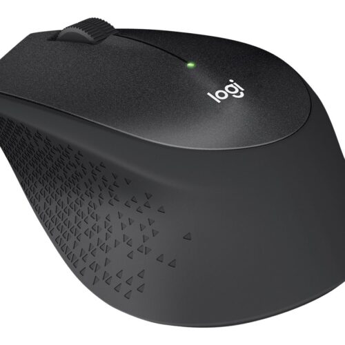 LOGITECH M330 SILENT PLUS Mouse 3 buttons wireless 2.4 GHz USB wireless receiver black