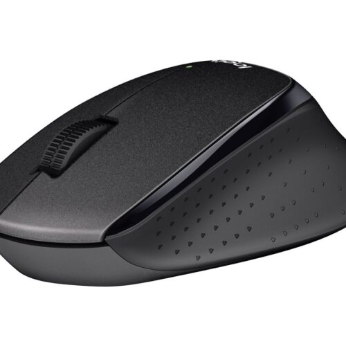 LOGITECH M330 SILENT PLUS Mouse 3 buttons wireless 2.4 GHz USB wireless receiver black