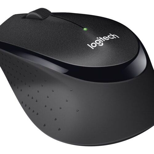 LOGITECH M330 SILENT PLUS Mouse 3 buttons wireless 2.4 GHz USB wireless receiver black