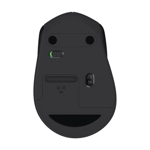 LOGITECH M330 SILENT PLUS Mouse 3 buttons wireless 2.4 GHz USB wireless receiver blue