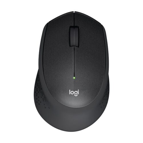 LOGITECH M330 SILENT PLUS Mouse 3 buttons wireless 2.4 GHz USB wireless receiver blue