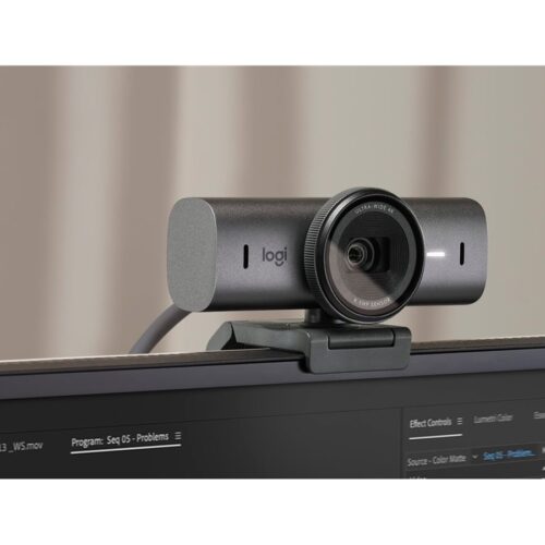 LOGITECH Master Series MX Brio Live streaming camera colour 8.5 MP 3840 x 2160 1080p 4K audio wired USB-C
