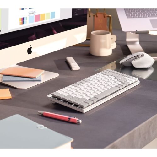 LOGITECH Master Series MX Master 3S for Mac Mouse ergonomic optical 7 buttons wireless Bluetooth 2.4 GHz pale grey for Apple MacBook