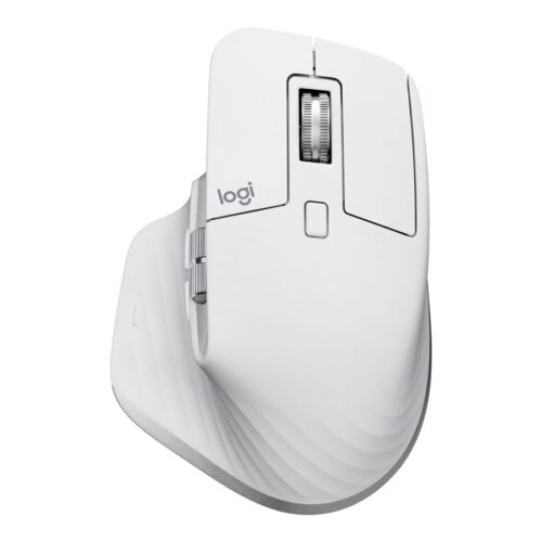 LOGITECH Master Series MX Master 3S for Mac Mouse ergonomic optical 7 buttons wireless Bluetooth 2.4 GHz pale grey for Apple MacBook