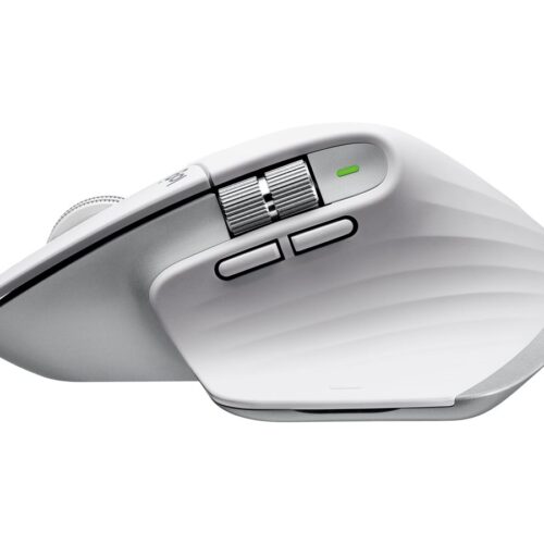 LOGITECH Master Series MX Master 3S for Mac Mouse ergonomic optical 7 buttons wireless Bluetooth 2.4 GHz pale grey for Apple MacBook