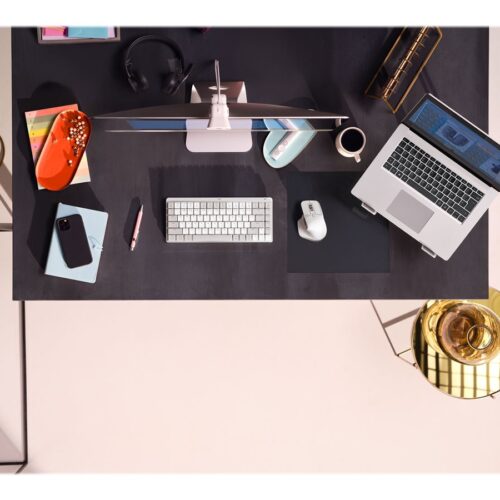 LOGITECH Master Series MX Master 3S for Mac Mouse ergonomic optical 7 buttons wireless Bluetooth 2.4 GHz pale grey for Apple MacBook