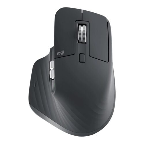 LOGITECH Master Series MX Master 3S Mouse ergonomic optical 7 buttons wireless Bluetooth 2.4 GHz Bolt USB receiver