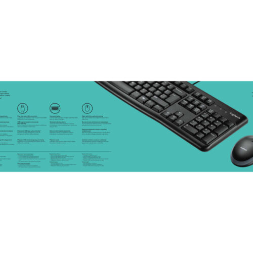 LOGITECH MK120 Pack clavier souris filaire FR