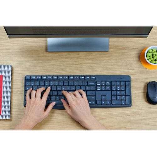 LOGITECH MK235 wireless Keyboard + Mouse Combo Grey FRA
