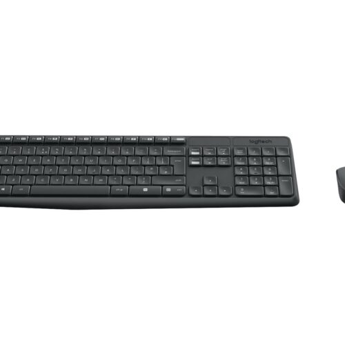 LOGITECH MK235 Wireless Keyboard&Mouse GREY Clavier QWERTY (US)