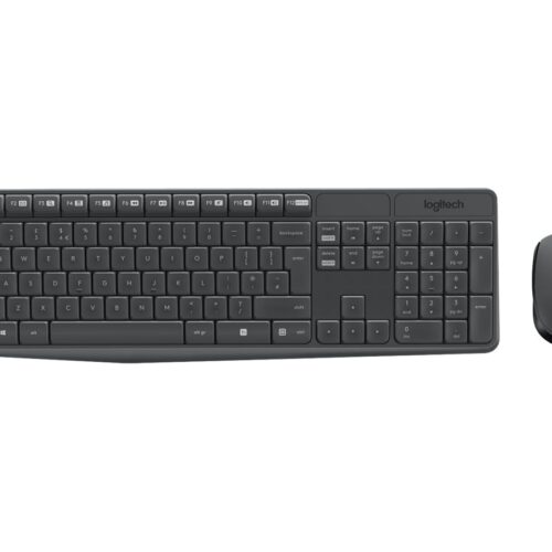 LOGITECH MK235 Wireless Keyboard&Mouse GREY Clavier QWERTY (US)