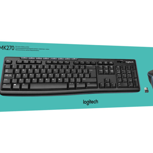 LOGITECH MK270 Wireless Combo black USB (ESP) MEDITER