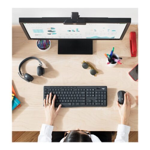 LOGITECH MK295 Silent Wireless Combo – GRAPHITE – FRA – CENTRAL