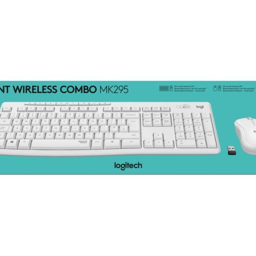 LOGITECH MK295 Silent Wireless Combo – OFF WHITE – FRA – CENTRAL