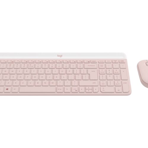 LOGITECH MK470 Slim Combo – ROSE – (FRA) – CENTRAL-419