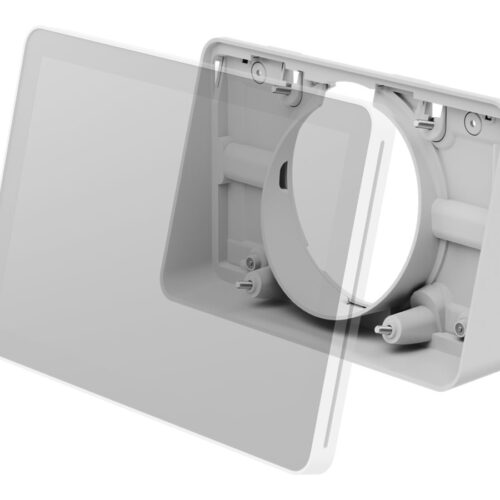 LOGITECH Mounting kit angle plinth reversible interface 14 viewing angle for meeting room scheduling system off-white