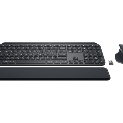 LOGITECH MX Keys Combo for Business Keyboard and mouse set backlit wireless Bluetooth LE QWERTY US International graphite (US)
