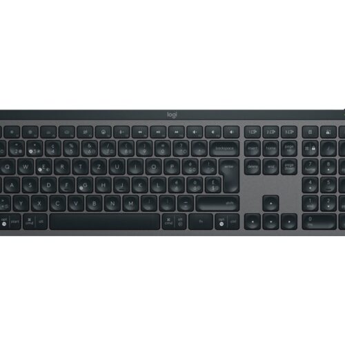 LOGITECH MX Keys S – GRAPHITE – (FRA) – BT – N/A – CENTRAL-419 – PLUS PALMREST