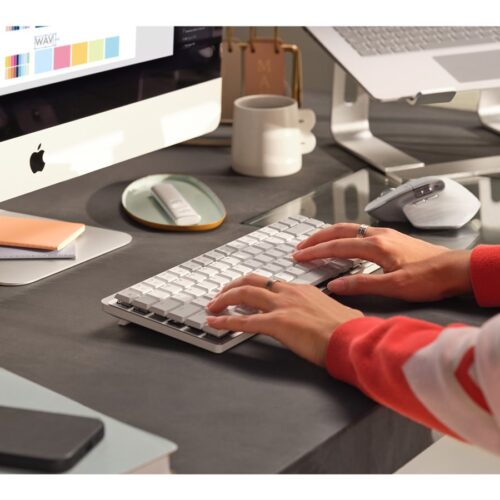LOGITECH MX Mechanical Mini for Mac Minimalist Wireless Illuminated Keyboard – PALE GREY – (FRA) – EMEA