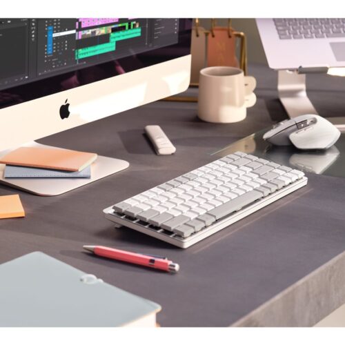 LOGITECH MX Mechanical Mini for Mac Minimalist Wireless Illuminated Keyboard – PALE GREY – (FRA) – EMEA