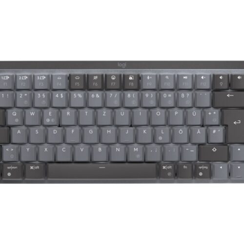 LOGITECH MX Mechanical Mini Minimalist Wireless Illuminated Keyboard – GRAPHITE – (FR) – 2.4GHZ/BT – N/A – CENTRAL – TACTILE