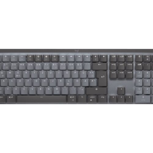 LOGITECH MX Mechanical Wireless Illuminated Performance Keyboard – GRAPHITE – (FR) – 2.4GHZ/BT – N/A – CENTRAL – TACTILE