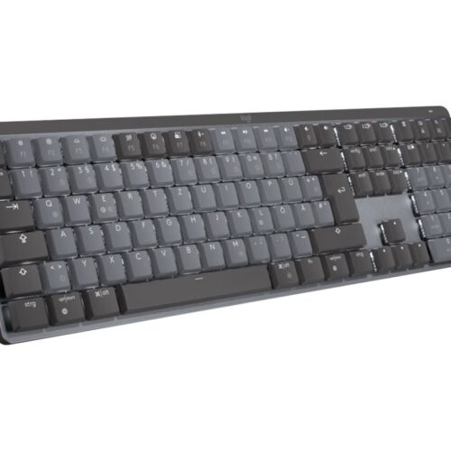 LOGITECH MX Mechanical Wireless Illuminated Performance Keyboard – GRAPHITE – (FR) – 2.4GHZ/BT – N/A – CENTRAL – TACTILE