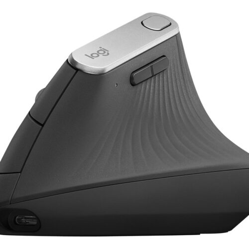 LOGITECH MX Vertical Vertical mouse ergonomic optical 6 buttons wireless wired Bluetooth 2.4 GHz USB wireless receiver graphite