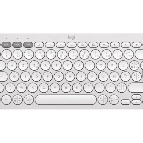 LOGITECH Pebble Keys 2 K380s – TONAL WHITE – (FRA) – BT – N/A – CENTRAL-419 – UNIVERSAL