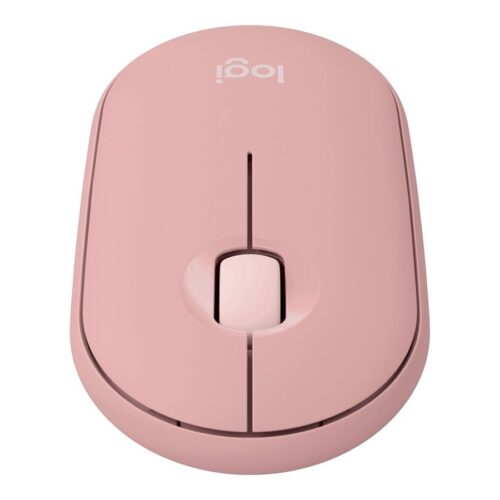 LOGITECH Pebble Mouse 2 M350s Mouse optical 3 buttons wireless Bluetooth 5.2 LE tonal rose
