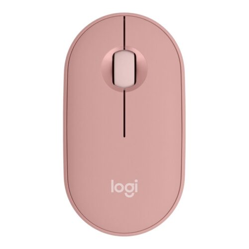 LOGITECH Pebble Mouse 2 M350s Mouse optical 3 buttons wireless Bluetooth 5.2 LE tonal rose