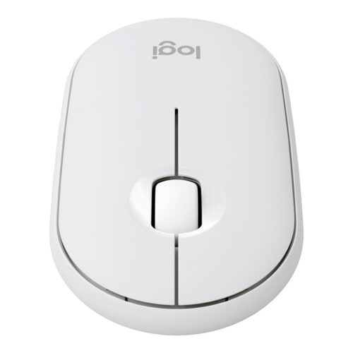 LOGITECH Pebble Mouse 2 M350s Mouse optical 3 buttons wireless Bluetooth 5.2 LE tonal white