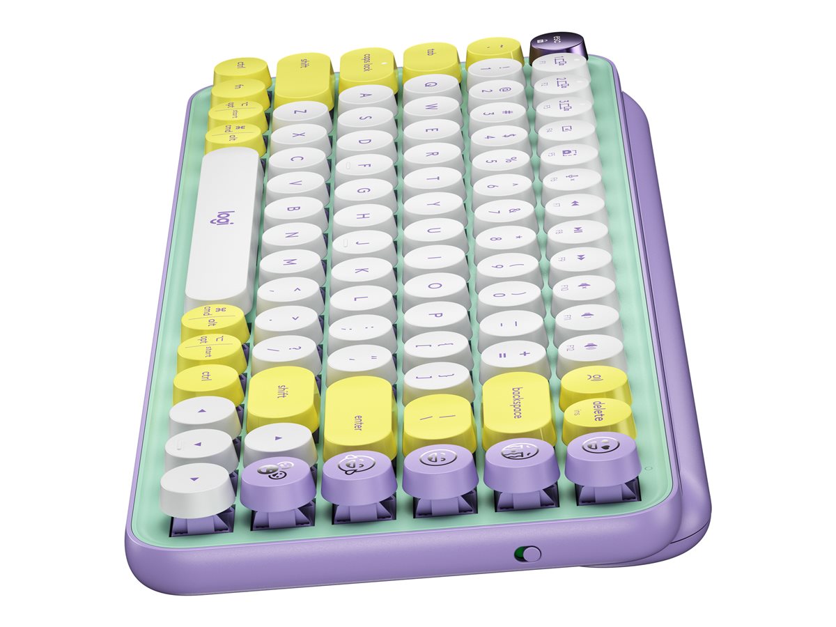 LOGITECH POP Keys Wireless Mechanical Keyboard With Emoji Keys – DayDream Mint Central (FR)