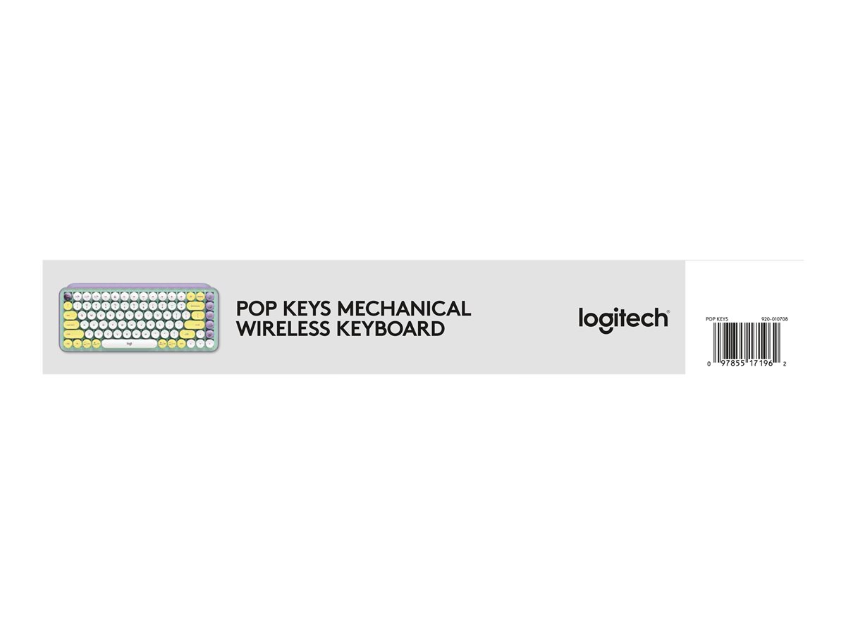 LOGITECH POP Keys Wireless Mechanical Keyboard With Emoji Keys – DayDream Mint Central (FR)