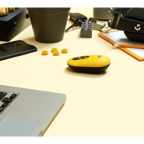LOGITECH POP Mouse with emoji – Blast Yellow – Emea