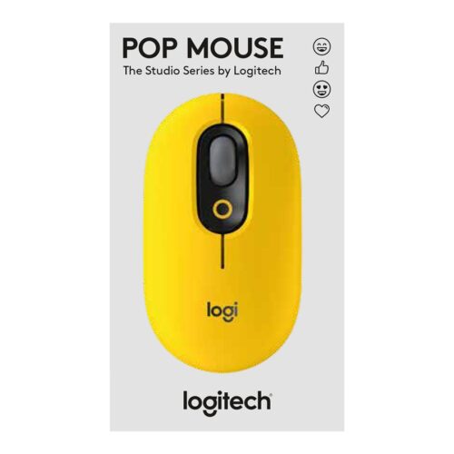 LOGITECH POP Mouse with emoji – Blast Yellow – Emea