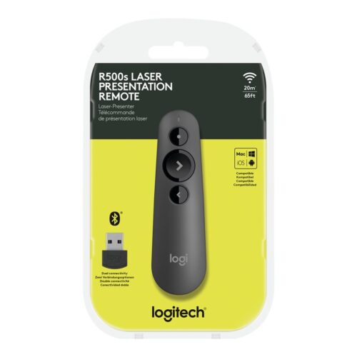 LOGITECH R500s Laser Presentation Remote GRAPHITE
