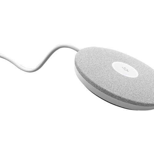 LOGITECH Rally Mic Pod Microphone white Skype Certified Zoom Certified Cisco Webex Certified for Rally Bar Plus Room Solution Large