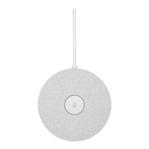 LOGITECH Rally Mic Pod Microphone white Skype Certified Zoom Certified Cisco Webex Certified for Rally Bar Plus Room Solution Large