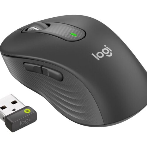 LOGITECH Signature M650 L for Business Mouse right-handed 5 buttons wireless Bluetooth 2.4 GHz Bolt USB receiver