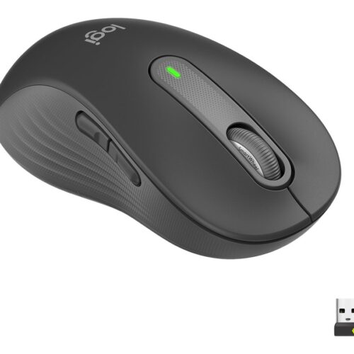 LOGITECH Signature M650 L LEFT Mouse large size left-handed optical 5 buttons wireless Bluetooth 2.4 GHz GRAPHITE