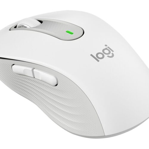 LOGITECH Signature M650 L LEFT Mouse large size left-handed optical 5 buttons wireless Bluetooth 2.4 GHz OFF-WHITE