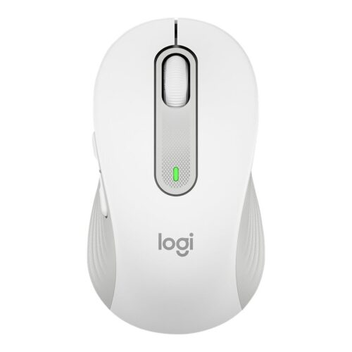 LOGITECH Signature M650 L LEFT Mouse large size left-handed optical 5 buttons wireless Bluetooth 2.4 GHz OFF-WHITE